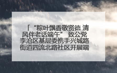 “粽叶飘香敬贤德 清风伴老话端午” 致公党李沧区基层委携手兴城路街道四流北路社区开展端午节主题活动