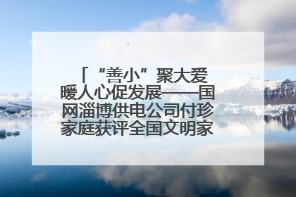 “善小”聚大爱 暖人心促发展——国网淄博供电公司付珍家庭获评全国文明家庭背后的文明密码