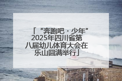 “奔跑吧・少年”2025年四川省第八届幼儿体育大会在乐山圆满举行