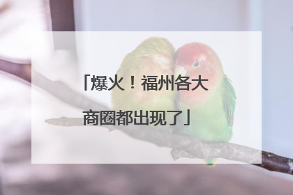 爆火！福州各大商圈都出现了