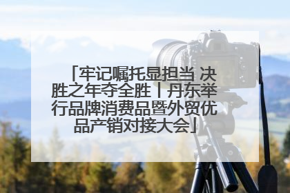 牢记嘱托显担当 决胜之年夺全胜丨丹东举行品牌消费品暨外贸优品产销对接大会