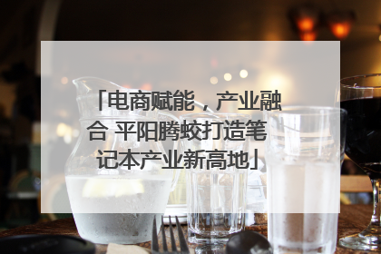 电商赋能，产业融合 平阳腾蛟打造笔记本产业新高地