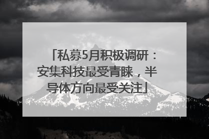 私募5月积极调研：安集科技最受青睐，半导体方向最受关注