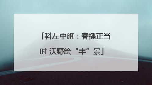 科左中旗：春播正当时 沃野绘“丰”景