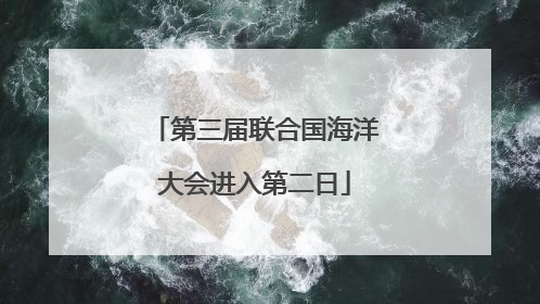 第三届联合国海洋大会进入第二日