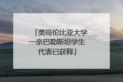 美哥伦比亚大学一亲巴勒斯坦学生代表已获释