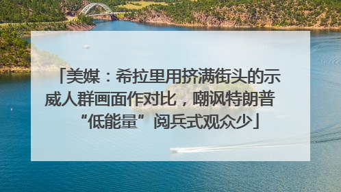 美媒：希拉里用挤满街头的示威人群画面作对比，嘲讽特朗普“低能量”阅兵式观众少