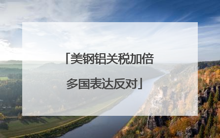 美钢铝关税加倍 多国表达反对