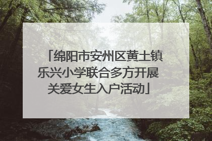 绵阳市安州区黄土镇乐兴小学联合多方开展关爱女生入户活动