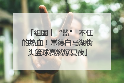 组图丨“篮” 不住的热血！常德白马湖街头篮球赛燃爆夏夜