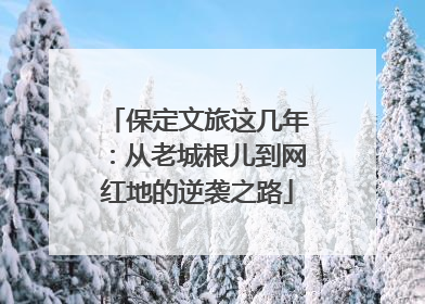 保定文旅这几年：从老城根儿到网红地的逆袭之路