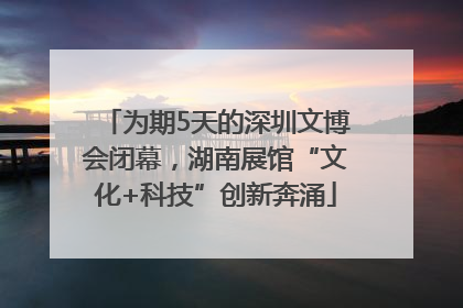 为期5天的深圳文博会闭幕，湖南展馆“文化+科技”创新奔涌