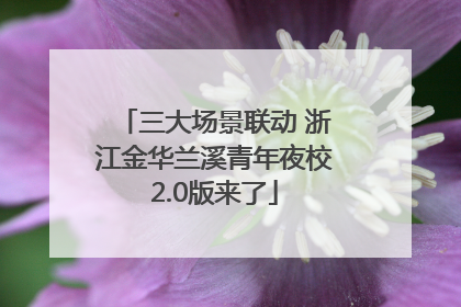 三大场景联动 浙江金华兰溪青年夜校2.0版来了