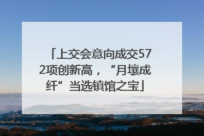上交会意向成交572项创新高，“月壤成纤”当选镇馆之宝