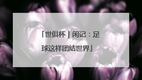 世俱杯｜闲记：足球这样团结世界
