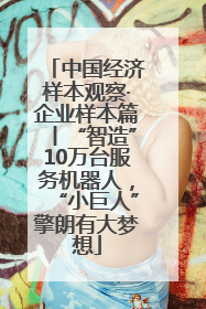 中国经济样本观察·企业样本篇丨“智造”10万台服务机器人，“小巨人”擎朗有大梦想