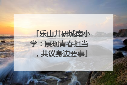 乐山井研城南小学：展现青春担当，共议身边要事