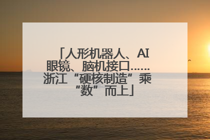 人形机器人、AI眼镜、脑机接口……浙江“硬核制造”乘“数”而上