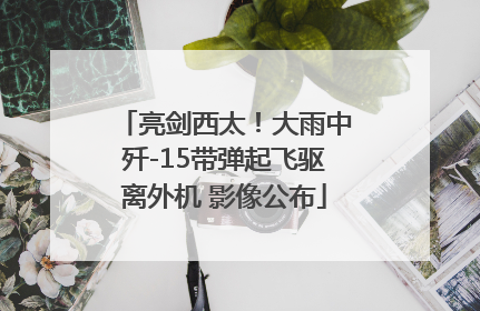 亮剑西太！大雨中歼-15带弹起飞驱离外机 影像公布