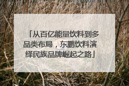 从百亿能量饮料到多品类布局，东鹏饮料演绎民族品牌崛起之路