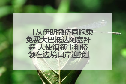 从伊朗撤侨同胞乘免费大巴抵达阿塞拜疆 大使馆领事和侨领在边境口岸迎接