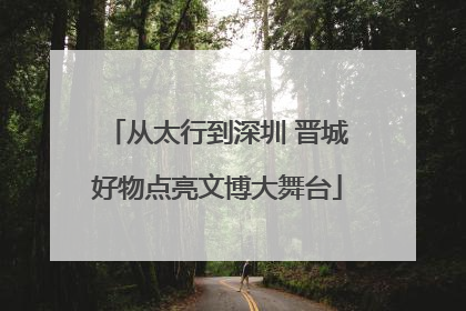 从太行到深圳 晋城好物点亮文博大舞台