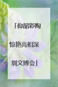 仰韶彩陶惊艳亮相深圳文博会