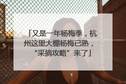 又是一年杨梅季，杭州这里大棚杨梅已熟，“采摘攻略”来了