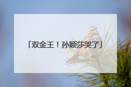 双金王！孙颖莎哭了