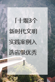 十堰3个新时代文明实践案例入选省级优秀