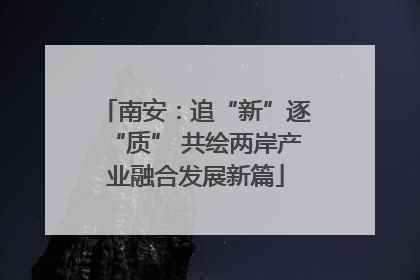 南安：追“新”逐“质” 共绘两岸产业融合发展新篇