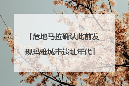 危地马拉确认此前发现玛雅城市遗址年代