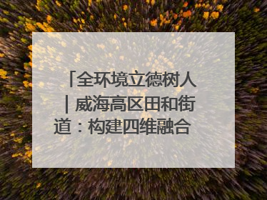 全环境立德树人｜威海高区田和街道：构建四维融合体系 绘就全环境立德树人新画卷