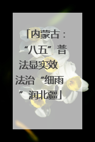 内蒙古：“八五”普法显实效 法治“细雨”润北疆