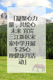 凝聚心力量，共绘心未来 宜宾三江新区宋家中学开展5·25心理健康月活动