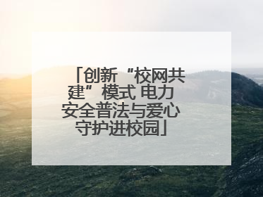 创新“校网共建”模式 电力安全普法与爱心守护进校园