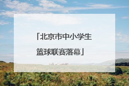 北京市中小学生篮球联赛落幕