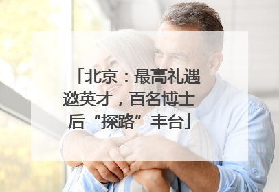 北京：最高礼遇邀英才，百名博士后“探路”丰台