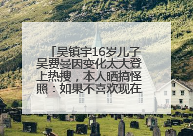 吴镇宇16岁儿子吴费曼因变化太大登上热搜，本人晒搞怪照：如果不喜欢现在的我可以离开