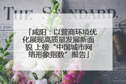 咸阳：以营商环境优化展现高质量发展新面貌 上榜“中国城市网络形象指数”报告