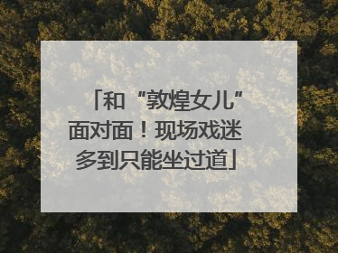 和“敦煌女儿”面对面！现场戏迷多到只能坐过道