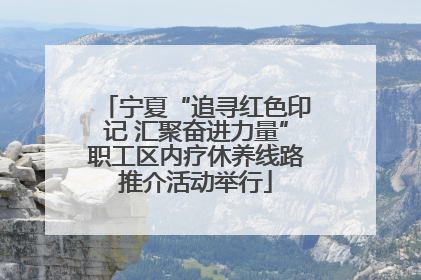 宁夏“追寻红色印记 汇聚奋进力量”职工区内疗休养线路推介活动举行