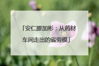 安仁滕加彬：从药材车间走出的省劳模