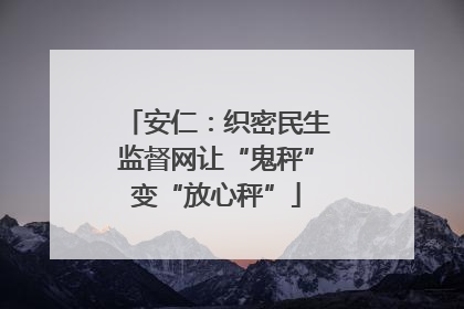 安仁：织密民生监督网让“鬼秤”变“放心秤”