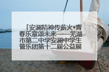 安澜精神传薪火•青春乐章颂未来——芜湖市第二中学安澜中学生管乐团第十二届公益展演圆满举行