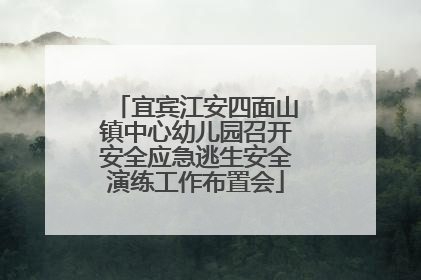 宜宾江安四面山镇中心幼儿园召开安全应急逃生安全演练工作布置会