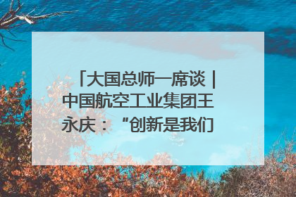 大国总师一席谈｜中国航空工业集团王永庆：“创新是我们的基因密码”