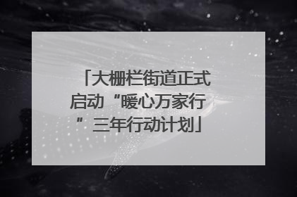 大栅栏街道正式启动“暖心万家行”三年行动计划