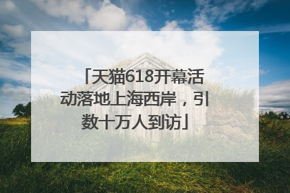 天猫618开幕活动落地上海西岸，引数十万人到访