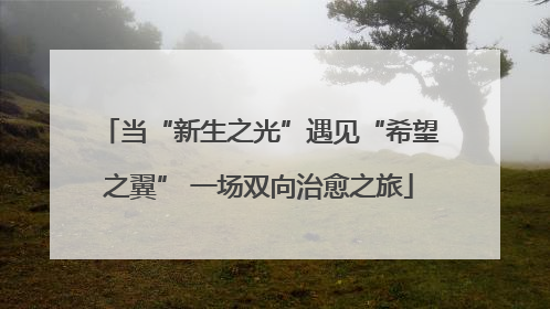 当“新生之光”遇见“希望之翼” 一场双向治愈之旅